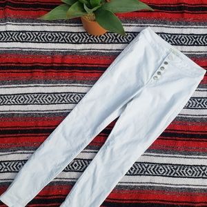 **SOLD** Rewash Button Fly White Jeans
